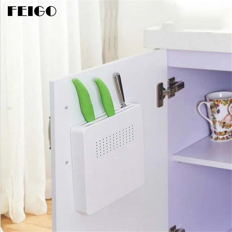 

FEIGO 1 Pcs Knife Blocks Wall Holder Block Plastic Storage Rack Holder Shelf Kitchen Cooking Tools Knive Stand For Knives F410
