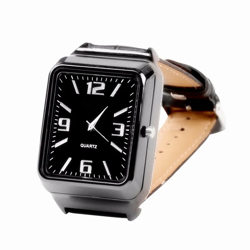 Tanie Mężczyzn zegarek kwarcowy zegarek z gniazda zapalniczki zegarek czerwone światło elektroniczny bezpłomieniowe wiatroodporna zapalniczka mężczyzna zegar F777