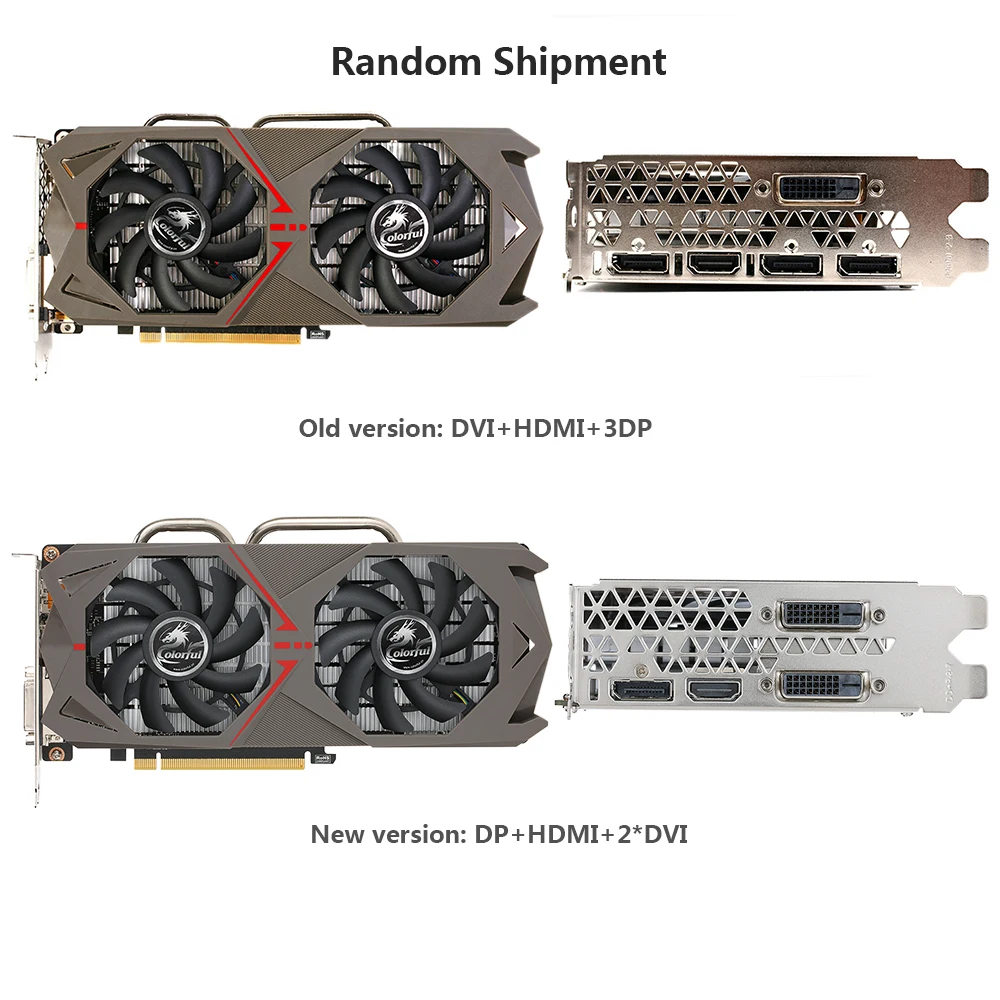 Красочная видеокарта NVIDIA GeForce GTX 1060 GPU 6 ГБ 192bit GTX1060 GDDR5 PCI-E X16 3,0 графическая карта для игрового компьютера