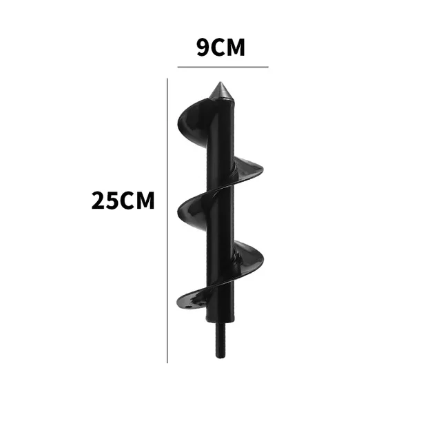 ABEDOE шнек спиральные сверла инструменты Планте сверла шнек двора садоводства постельные принадлежности посадки отверстие экскаватор инструмент Замена садовый инструмент - Цвет: 9x25cm