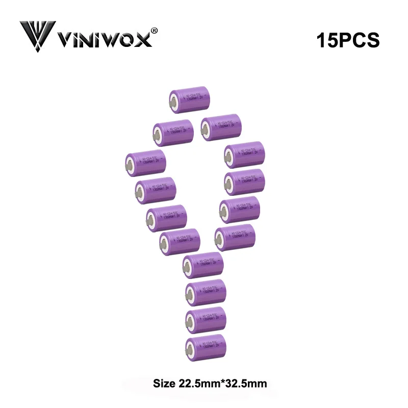 

Ni-CD 1300mAh 4/5SC 1.2V Rechargeable Batteries NICD Cell Accumulator New For All Electric Battery Packs 6V 7.2V 9.6V 12V 10.8V