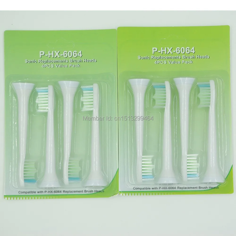 

8PCS New sonic replacement toothbrush heads HX6064 for Philips electric toothbrush FlexCare+, FlexCare, HealthyWhite, HydroClean