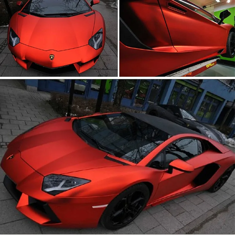 50x152cm Ice Satin Chrome Vinyl Wrap Film Air Free Metallic Matt Chrome Car Wrap Covering Style Car Sticker Foil