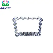 Волнистые линии прямоугольной формы украшения торта помадка резаки инструменты, воды рябь печенье формы для выпечки, прямые продажи