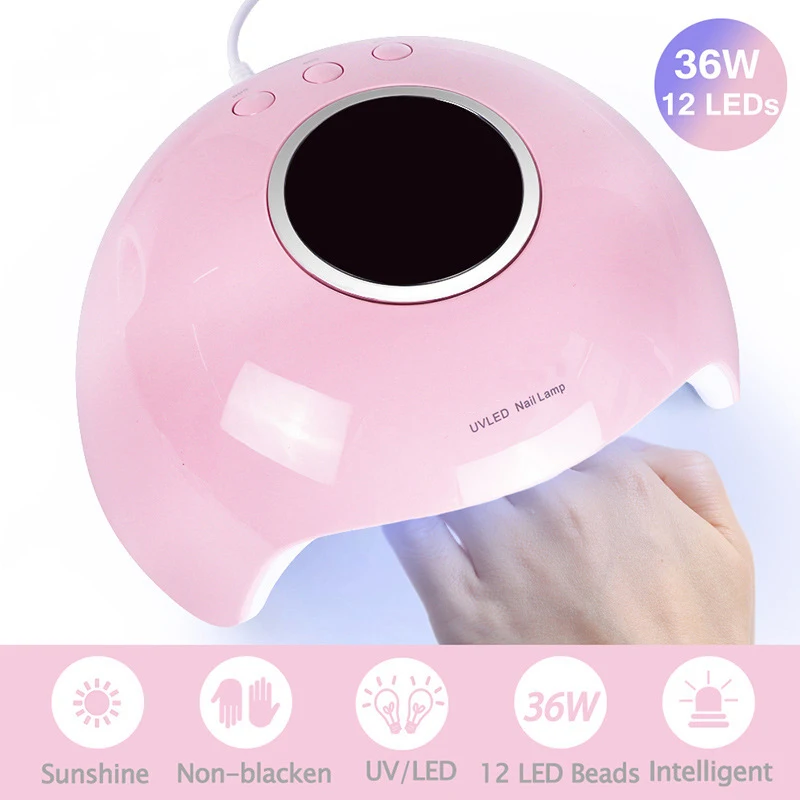 

Nail Dryer For Nail LED UV Lamp 36W MINI USB Lamp For Manicure LCD Display Drying All Gels Nail Polish Nail Art Tools