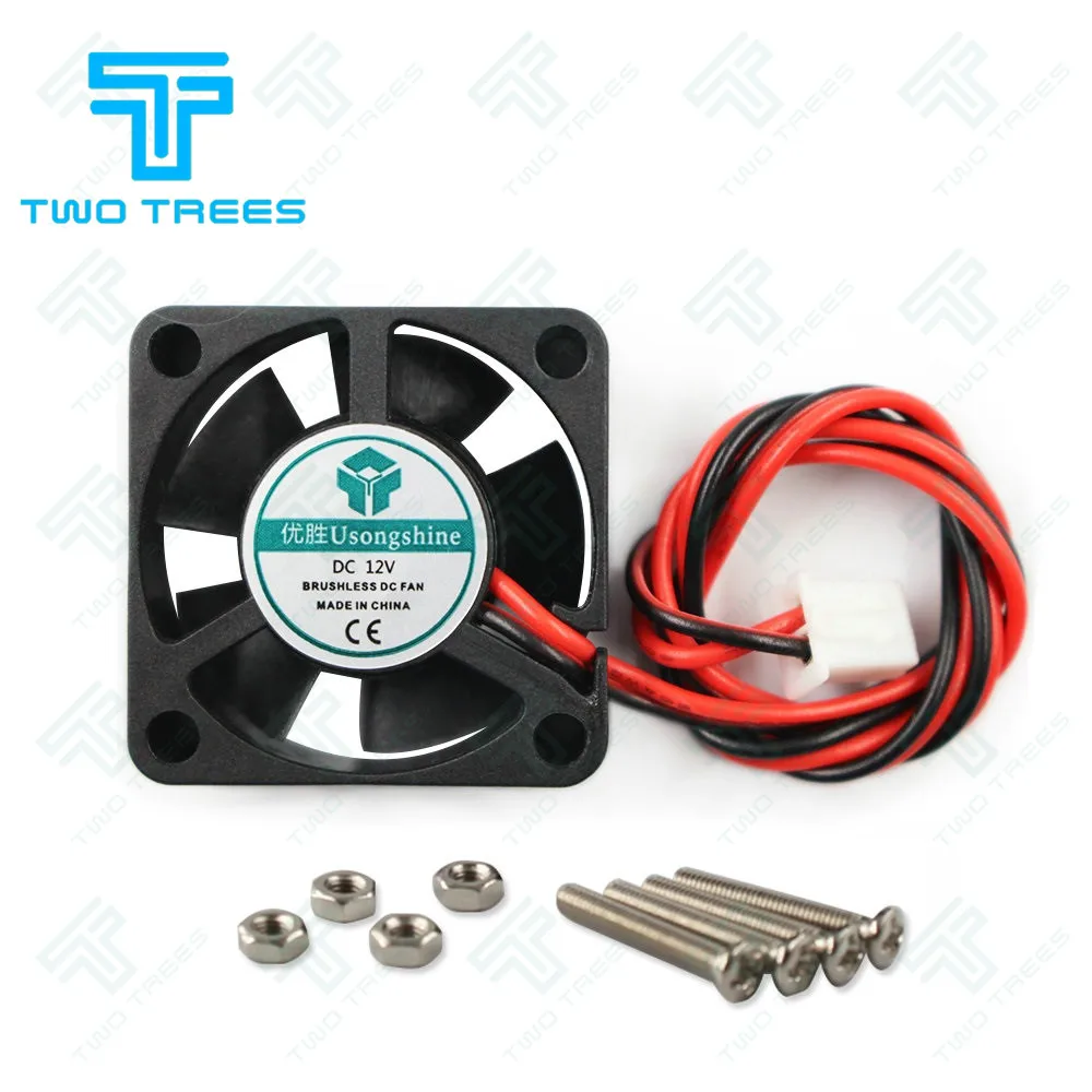 

DC 5V/12V/24V 2Pin Mini Cooling Fan 25MM 25x25x10mm Small Exhaust Fan for 3D Printer 2510 2 Pin 25x25x10 give screw parts