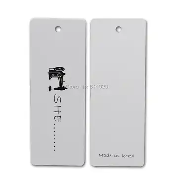 1000 pcs Customized 700gsm paper garment clothing bag hang tag/swing tags/labels/thick laminated paper tag/glossy cardboard tag