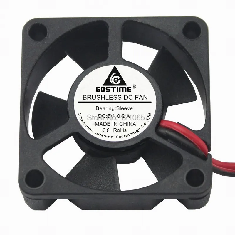 50 шт./партия Gdstime 3510S 35 мм 35x35x10 2Pin радиатор 5 В DC охлаждающий вентилятор|cooler fan|dc cooling