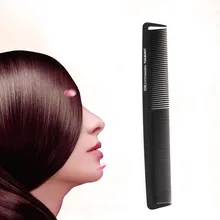 1 Unid Negro Plástico de dientes Finos Style Hair Salon Peluquería Peine antiestático