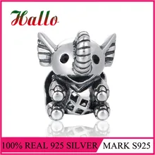 Fine Jewelry Животных Lucky украшения в виде слонов Рождественский Бисер для изготовления ювелирных изделий Подходит Браслеты браслеты bisuteria пуговицы прозрачные