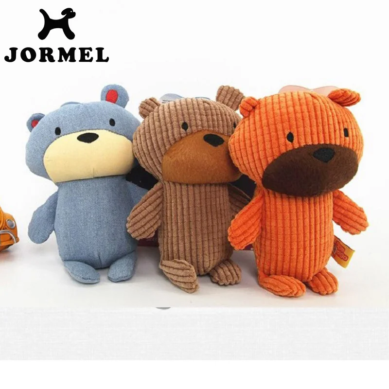 

JORMEL Cute Animal Designs Dog Toys Pet Puppy Chew Squeaker Squeak Plush Sound Toy For Small Dogs Cats Pet Products - 3 Styles