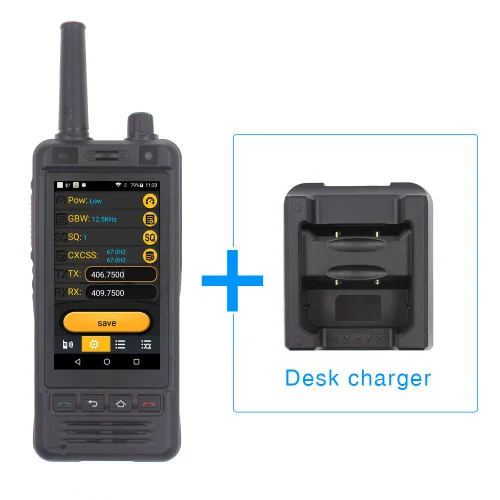 W5-Desk Charger 3g мобильный телефон W5 PTT радио IP67 водонепроницаемый UHF 400-470MHz Walkie Talkie 5MP камера Dual SIM Android 6 смартфон - Цвет: W5-Desk Charger