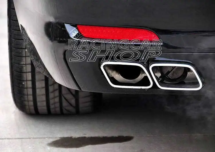 

FOR BMW F01 F02 730 740i 740Li 750i 750L Change to 760 High Quality QUAD CHROME EXHAUST TAIL PIPES TIPS SET 2010UP