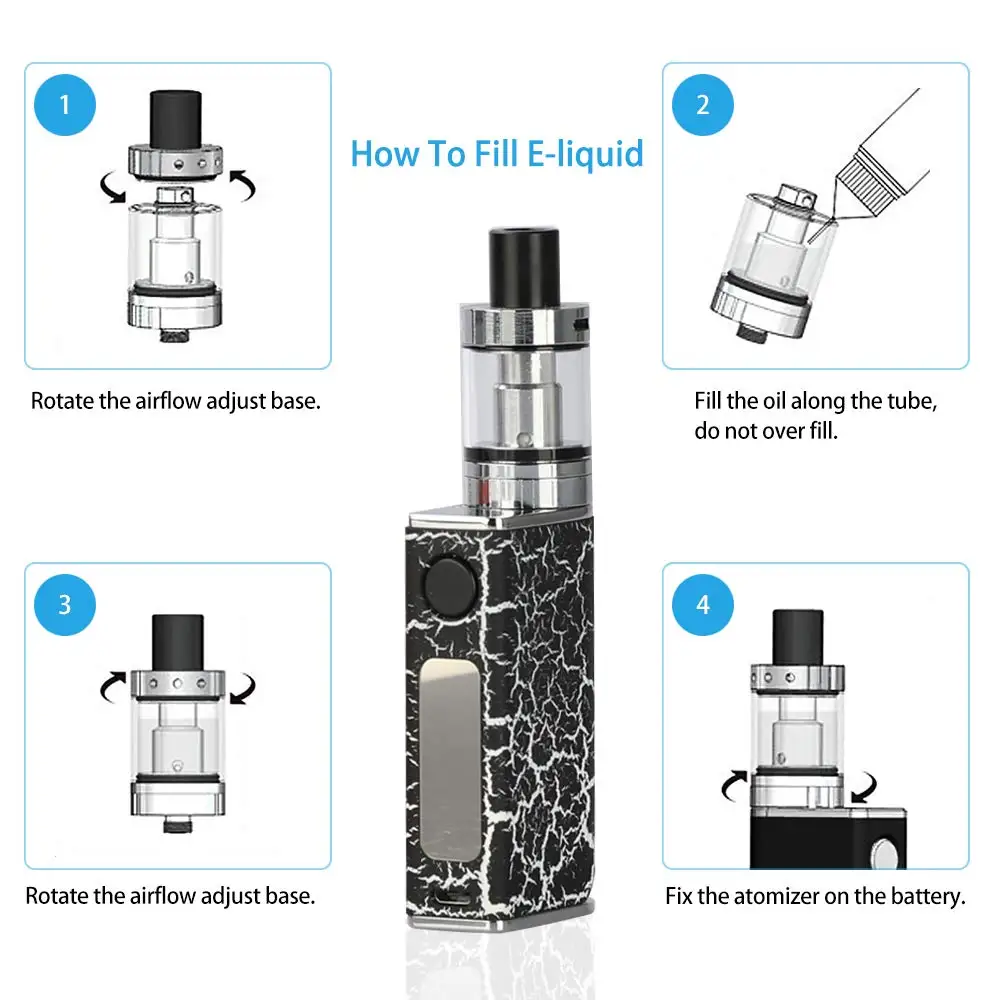 Benecig Storm 80 Вт стартовый вейп электронная сигарета испаритель с 2 мл верхним