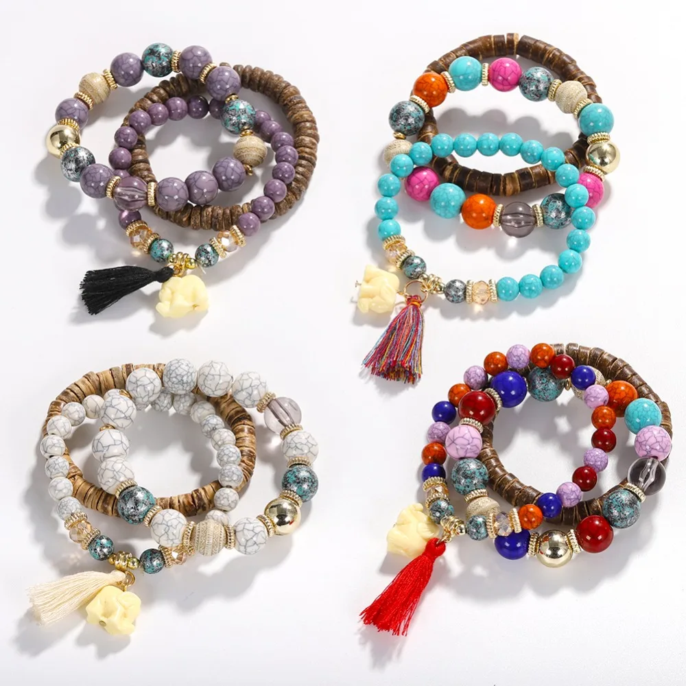 Best-lady-Bohemian-Women-Girls-Handmade-Beaded-Charm-Bracelets-Bangle-for-Wedding-3-Pcs-Set-Multi (2)