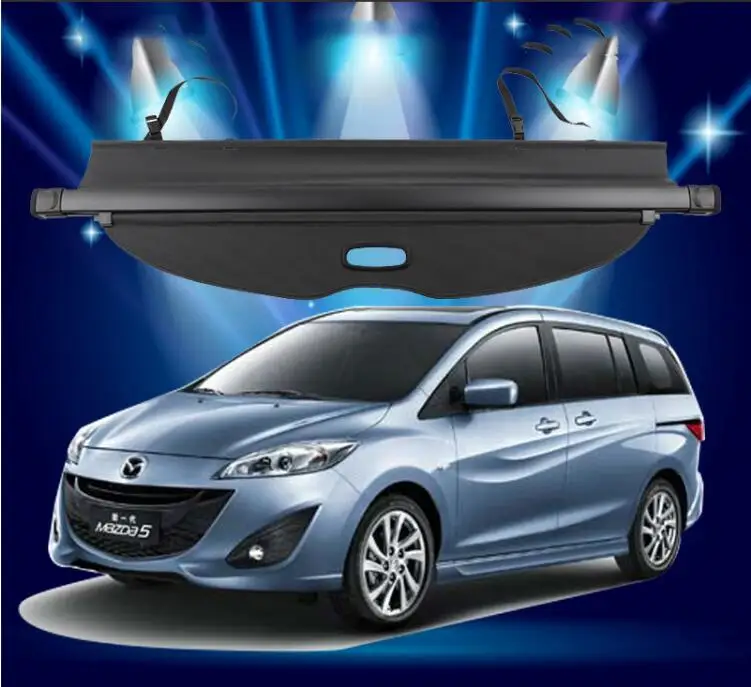 

NEW Car Rear Trunk Security Shield Shade Cargo Cover For MAZDA 5 M5 2007-2017 (Black, Beige)
