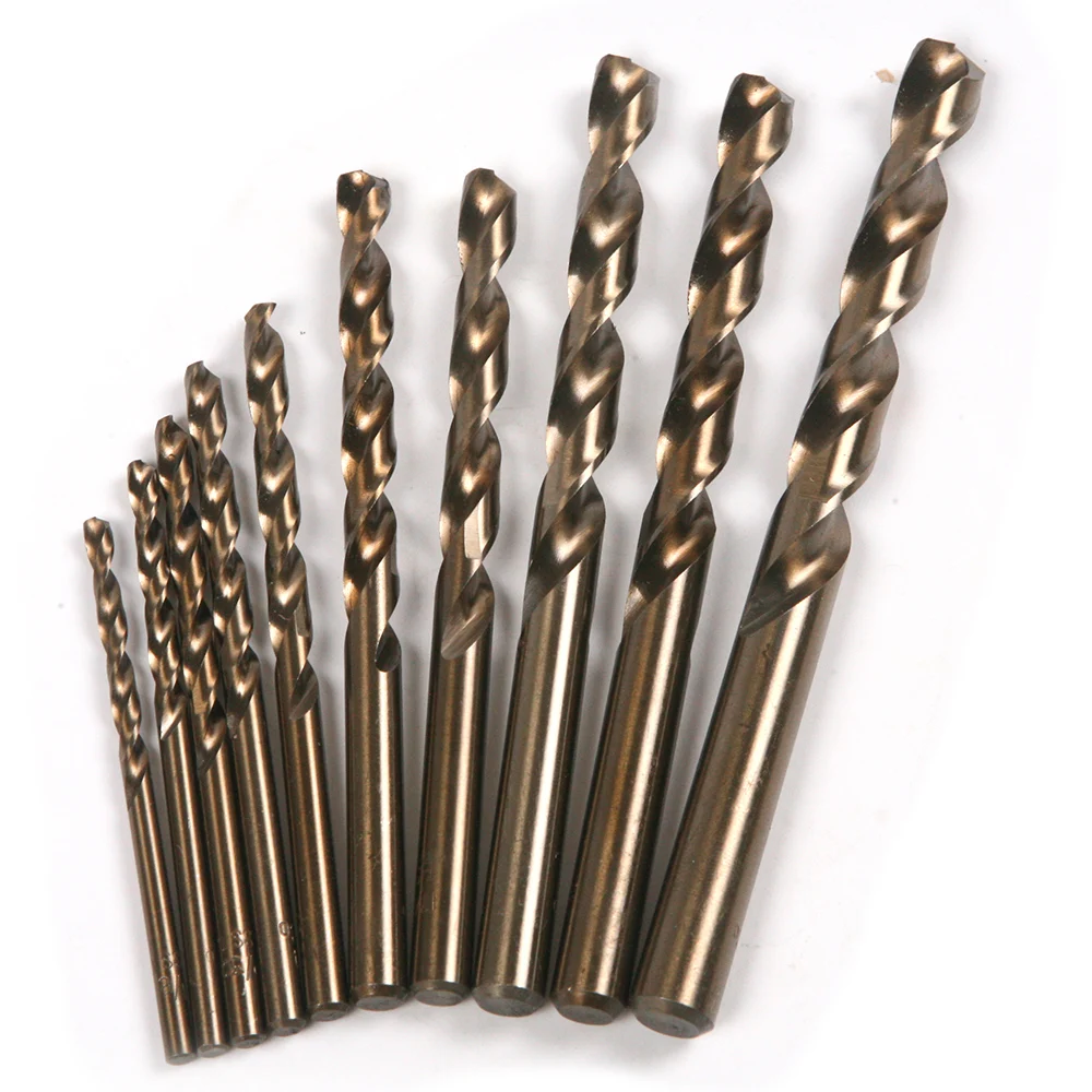 Hot 10Pcs/Set High Quality High Speed Steel M35 Contains Cobalt Twist