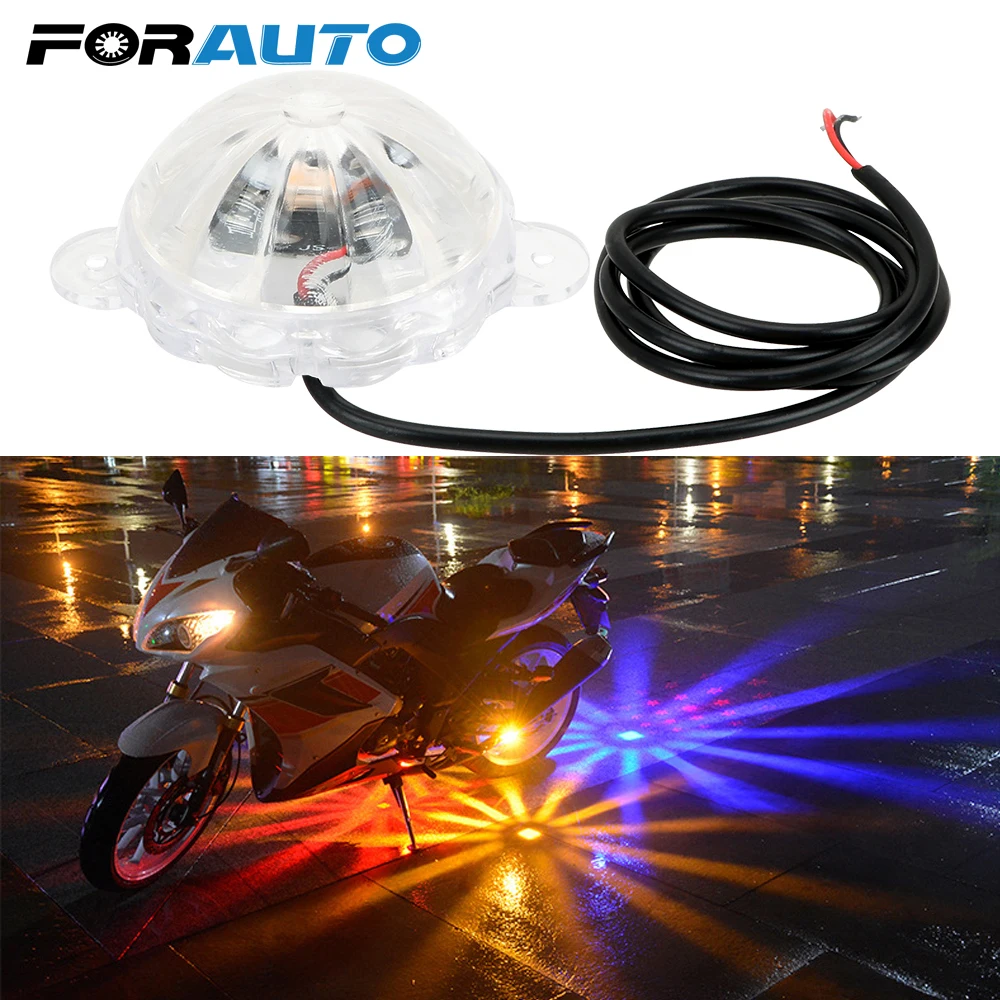

FORAUTO Motorbike Flash Strobe Light Motorcycle LED Atmosphere Lamp Moto Chassis Light Atmosphere Lamp Motorcycle Decoration