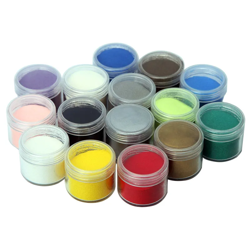 

7/8 pcs 20ml Embossing Powder DIY Metallic Paint Rubber stamp scrapbooking tools