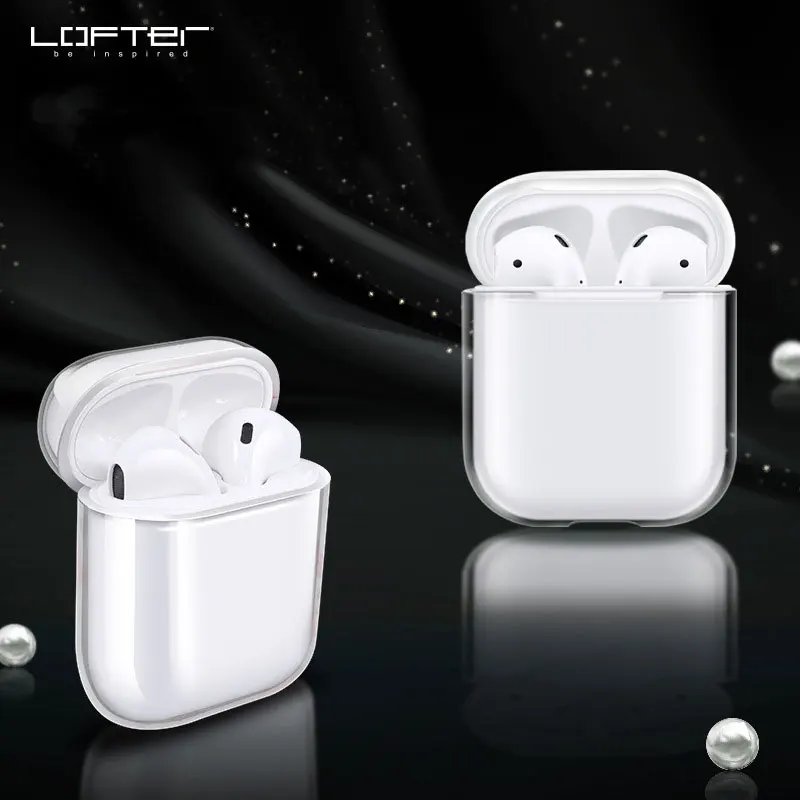 

Wireless Charging Case For Airpods Transparent Shockproof Bluetooth Earphone Cover Holder Bag For Air Pods 2 Accessories
