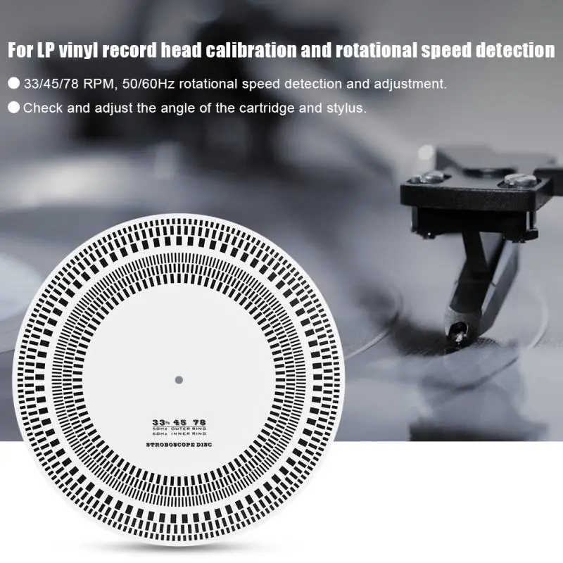 

Profesional LP Vinyl Turntables Phono Record Disc Stroboscope Disc Calibration Disc Record