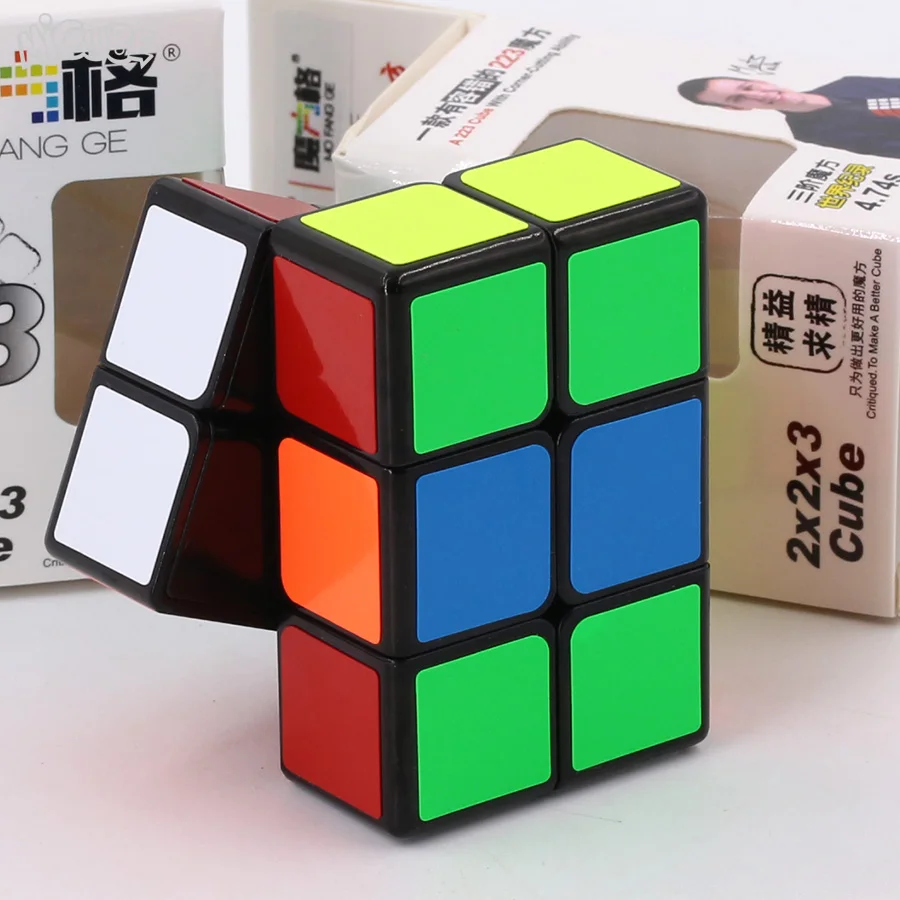Mofangge 2x2x3 магический куб Qiyi 223 белый/черный скоростные Кубики-головоломки детские образовательные забавные игрушки для детей 223 куб - Цвет: Black