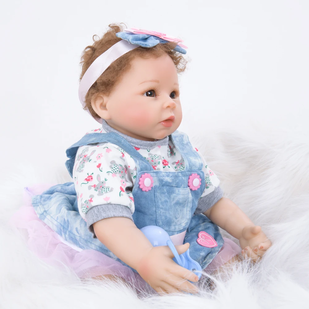 55 см Reborn Baby Doll Дети Playmate подарок для девочек 22 &quotткань тела Alive мягкие игрушки