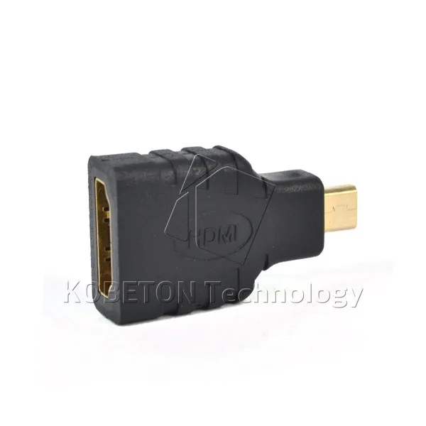 Kebidu 1 шт. позолоченный Переходник HDMI Тип женщина к Micro HDMI Тип D Мужской адаптер для HDTV камера т. д