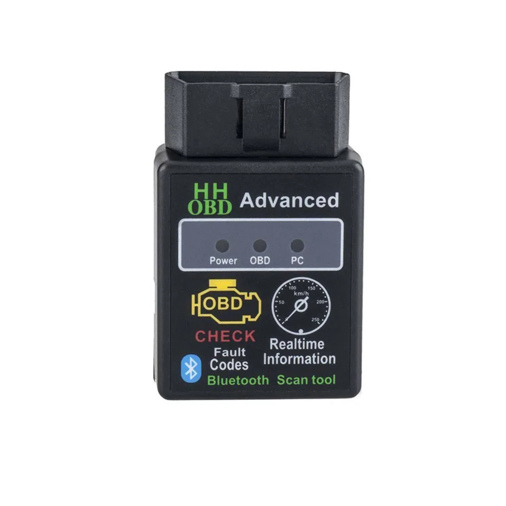 ELM327 Bluetooth V2.1 HH OBD Расширенный OBD 2 II Автомобильный сканер неисправностей компьютерный диагностический инструмент OBDII ELM 327 декодер детектор