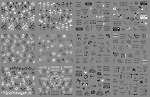 Переводные переводные наклейки для ногтей, 12 видов конструкций, Бабочка, буквы, листья, Переводные картинки, сексуальная девушка, полное покрытие, наклейки для ногтей, маникюрный набор Z0168 - Цвет: 1513