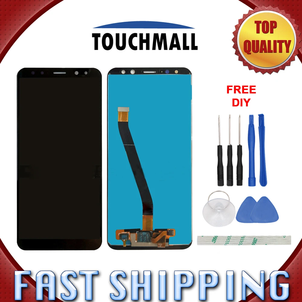 

New LCD Display with Touch Screen Assembly Replacement For Huawei Mate 10 Lite 5.9-inch White Black Gold Blue + Tools