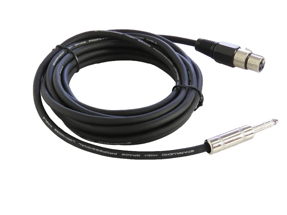 STARAUDIO 6 шт. 15 футов (4 5 м) 4 дюймовый стерео разъем для 3 Pin XLR Женский динамик микрофон