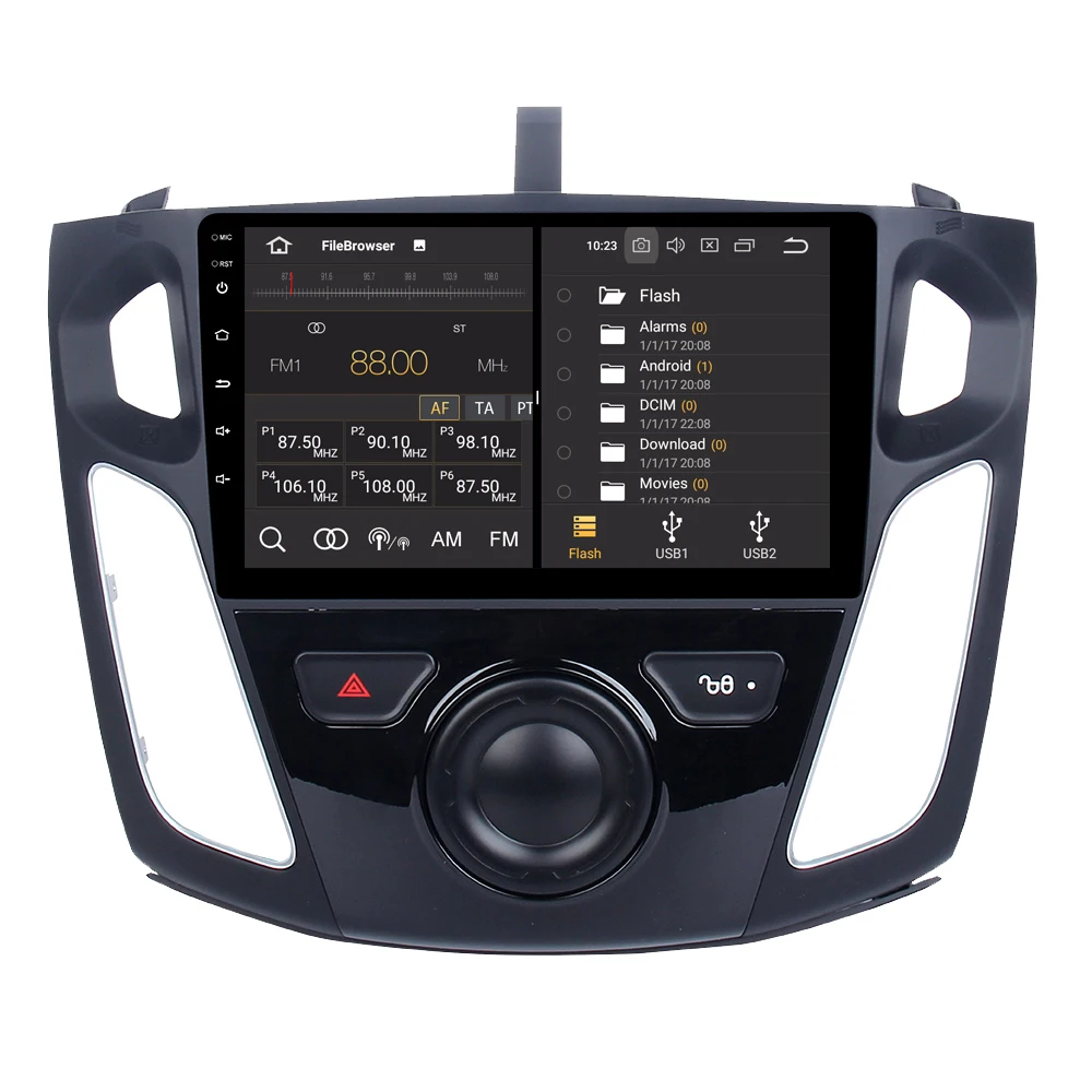 Best RoverOne Android 9.0 Car Multimedia System For Ford For Focus 3 2012 2013 2014 Octa Core Radio GPS Navigation Media Player 1
