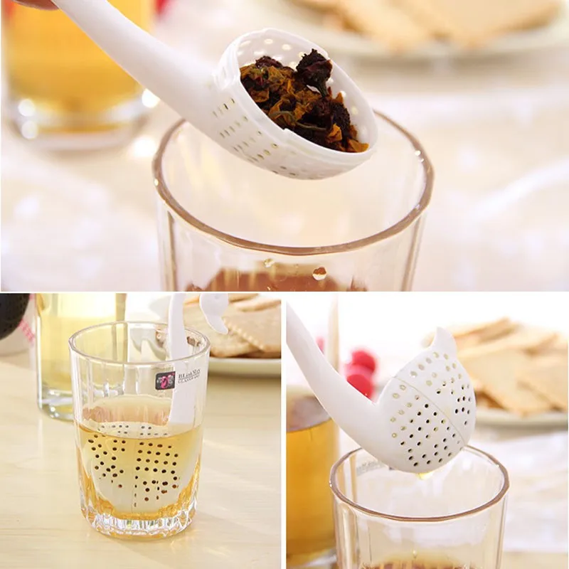 Creative Novelty Tea Infuser Swan Loose Tea Strainer Herb Spice Filter Diffuser Coffee Filter Accessories Life Partner0.385