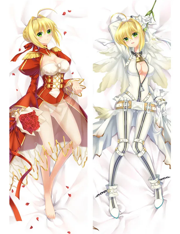 Аниме Dakimakura Body Fate Stay Night Saber 150x50 см 100x35 см чехол для подушки манга 1 - Цвет: Розовый