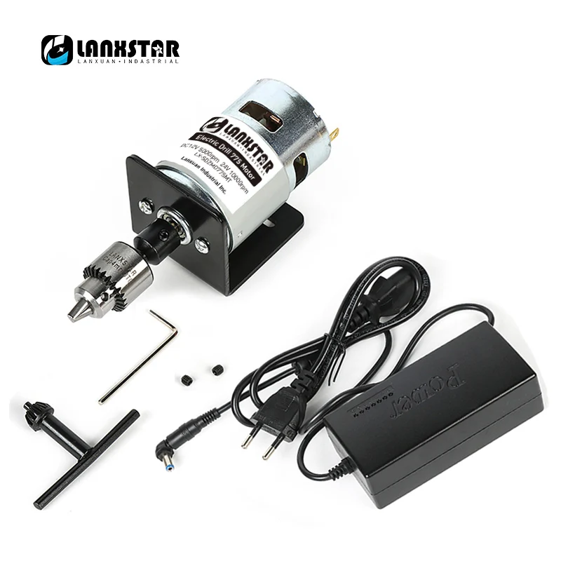 

Lanxstar New 24V High Speed And Large Torque 775 Motor JTO Chuck Drill Bit Matching Cutting Pliers Full Set Of Hand Drill