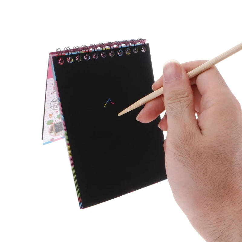 Скретч Скрап книга искусство Волшебная картина бумага рисунок палка развивающая игрушка для детей