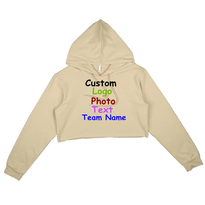 

Punk Rock Hip Hop Women Sexy Hoodies Crop Top Oversized Hooded Female Custom Logo Text Printed Gothic Lady Sweatshirt Jumpers