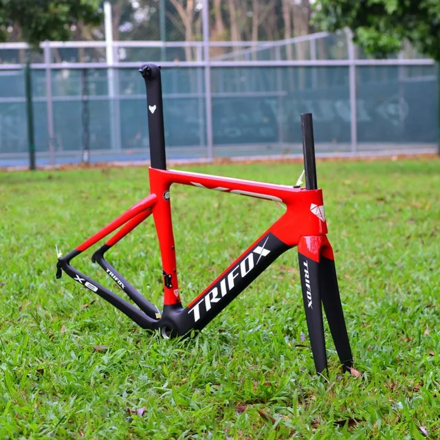 Carbon Road Bike Frame Cycling Bicycle Frameset TRIFOX X8QR