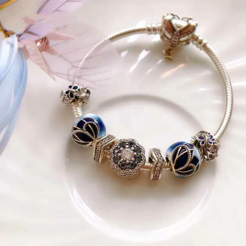 

925 Sterling Silver Original 1:1, Fashionable Silver Charm Pandora Bracelet, Suitable For Women New Fashion Bracelet Jewelry