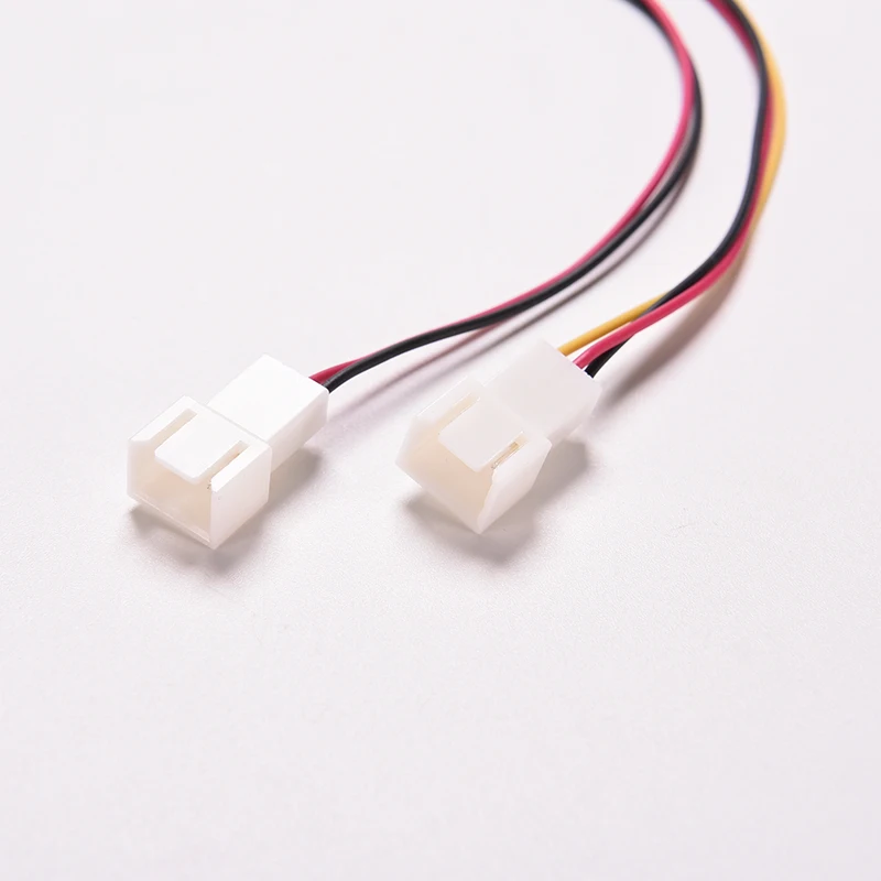 15cm 3pin to 3pin 1 to 2 spliter 3 Pin PC Computer Case Fan Power Y 3