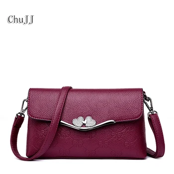 

Women's Genuine Leather Handbags Fashion Floral Shoulder CrossBody Bags For Women Messenger Bags Bolsas Feminina Clutches Bag
