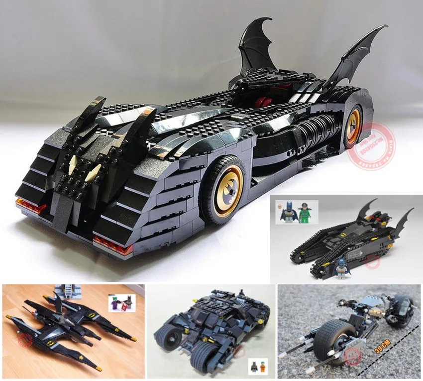 

NEW Super Heroes The Tumbler BatMobile batFighter batpot Tank Warship fit legoings Batman figures building block bricks diy toys