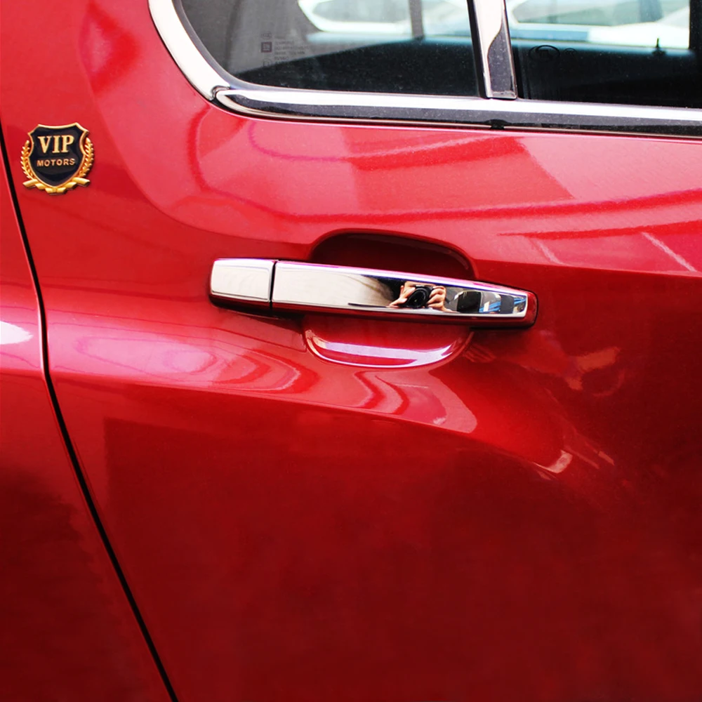 8 шт./компл. наклейка на дверную ручку из нержавеющей стали для Opel Zafira Astra Insignia Vauxhall