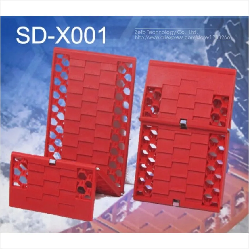 

2x Automobile/Car Outdoors Foldable Tyre Grip Tracks Traction Tracks Mats/Escaper/ Snow Chains Bailout Plate for Emergency