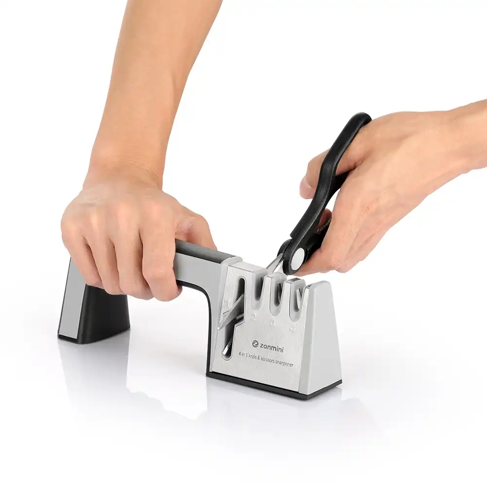 zanmini 4 in 1 Knife Scissor Sharpener 