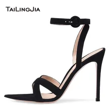 Open Pointed Toe High Heel Sandals Black Summer Shoes Women Cross Tied Ankle Strap Heels Ladies Party Evening Dress Shoes 2019 Open Pointed Toe High Heel Sandals Black Summer Shoes Women Cross Tied Ankle Strap Heels Ladies Party Evening Dress Shoes 2019