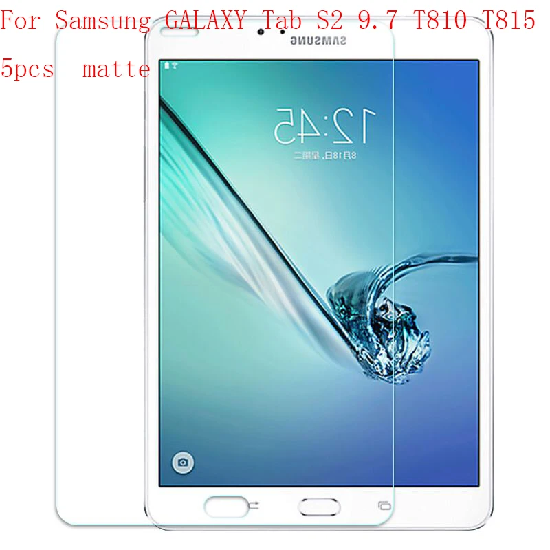 

Anti glare Ultra Thin Anti-scratch Protective Film Guard Screen Protector For Samsung Tab S2 9.7 T810 T815 5pcs in 1 package