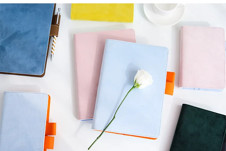 

France Fashion Pure Color Hobonichi Style Journal Cover A5 A6 Suit For Standard A5/A6 Fitted Paper Book