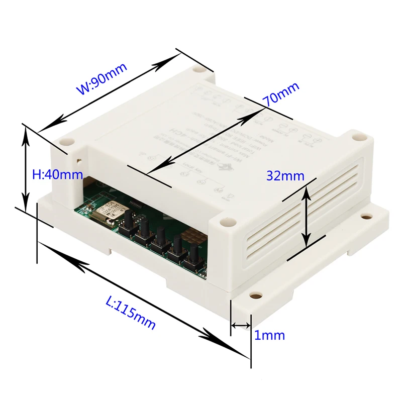 AC 85 220 В умный 4CH Wifi выключатель питания релейный модуль беспроводной приемник